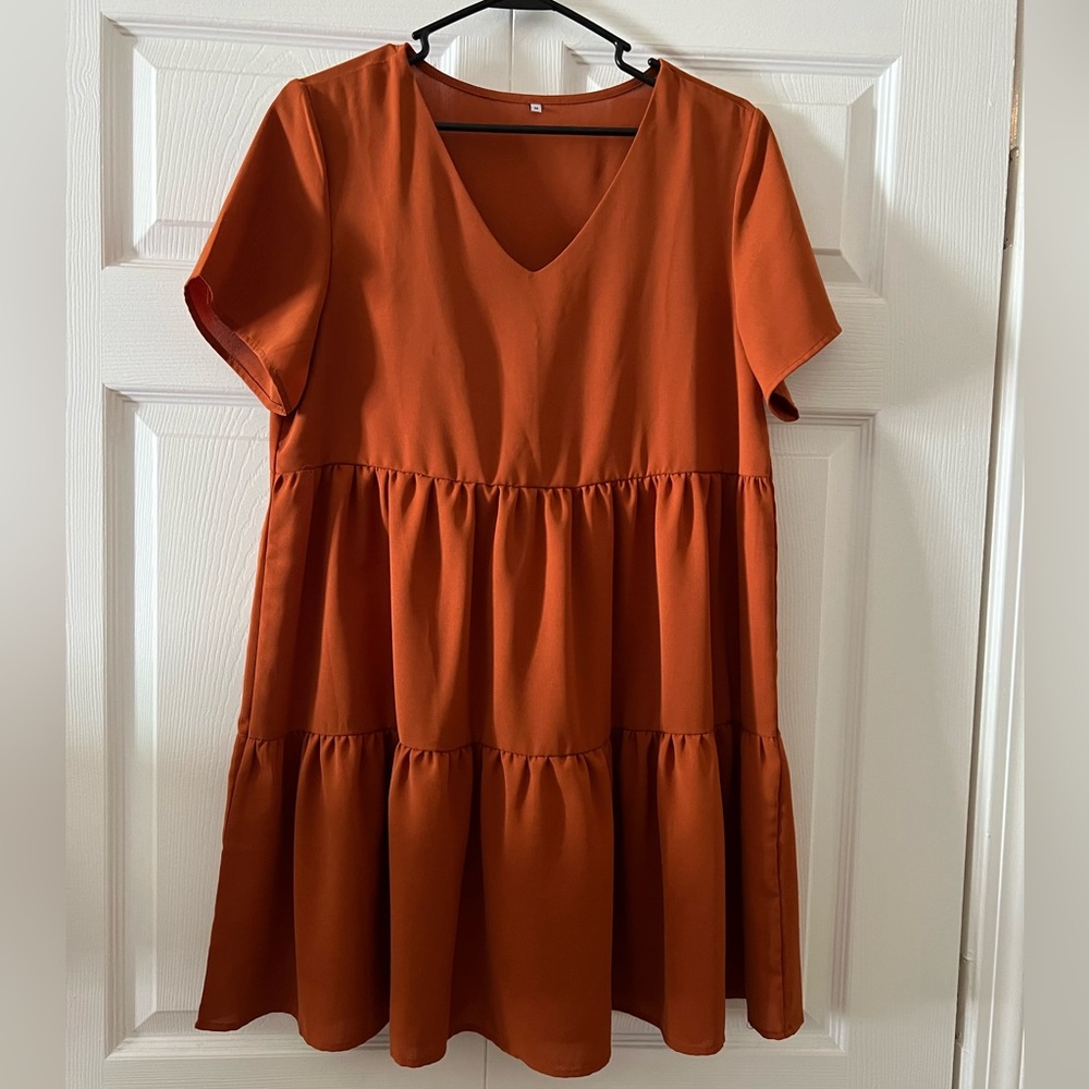 Amazon Rust colored shift dress - worn once